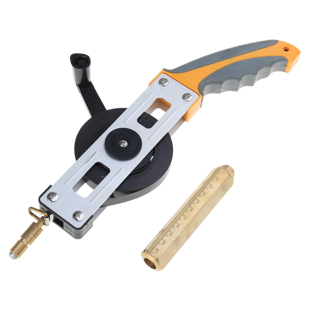 Measuring Ruler with Brass PlumbBob Tape Measure Rubber Handle High Accuracy