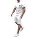 thumbnail image 1 of Men‘s Two-Piece Outfits Summer Casual Muscle Short Sleeve Tee Shirts And Classic Fit Sport Shorts Set Tracksuit XL, 1 of 5