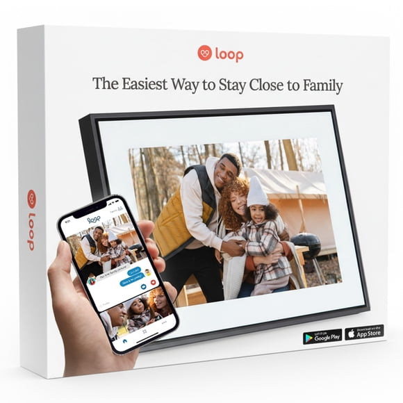 Marco digital para fotos Loop Pro 10.1" Full HD con Wi‑Fi y pantalla táctil