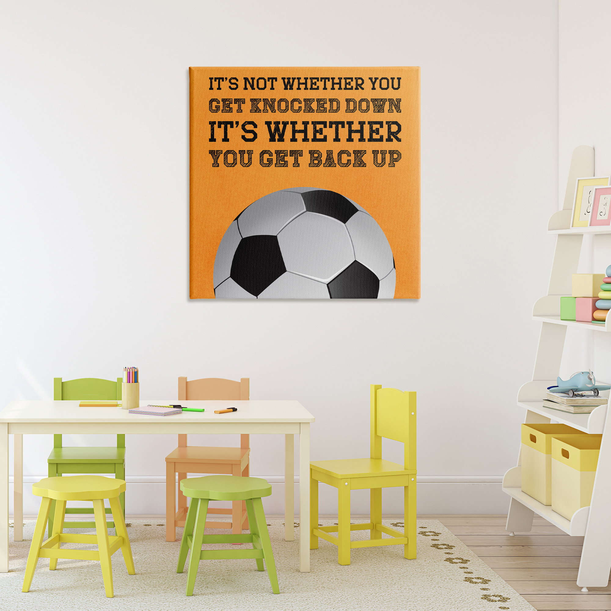 Whether You Get Back Up Canvas Wall Art, design by Marcus Prime