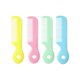 thumbnail image 1 of 4pcs Safety Care Comb Round Teeth Hair Massage Comb Hair Groomer for Baby Infant (Blue Pink Green and Yellow), 1 of 3