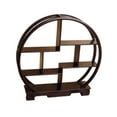 thumbnail image 2 of GROWTH TANK Wooden Dessert Display Shelf Cabinets Rack for Pastry Carving Crafts Desktop brown, 2 of 9