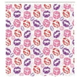 thumbnail image 3 of Ambesonne Kissing Shower Curtain, Lipstick Marks Illustration, 69"Wx84"L, White Multicolor, 3 of 5