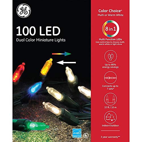 GE Staybright 100-Count Multi-Function Color Changing Mini LED Copper