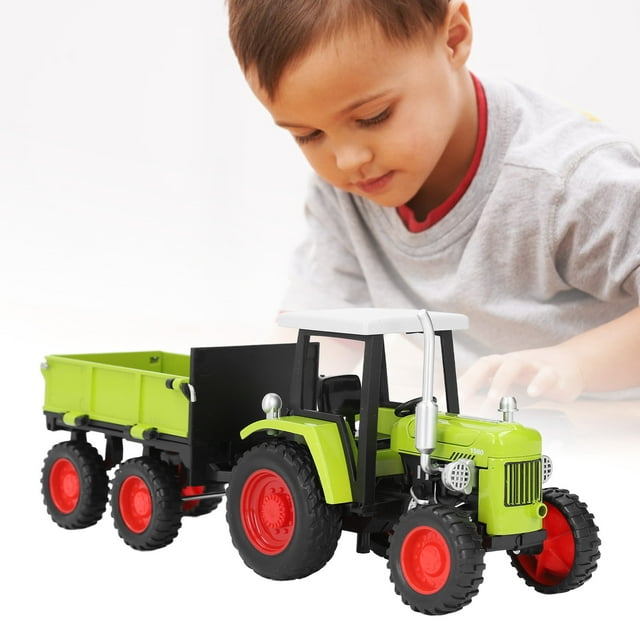 Juguete de tractor Vintage, Vehículo Modelo Retro Con Detalnes Delicados para Juegos infantiles, Entretenimiento Diario o decoración de escritorio