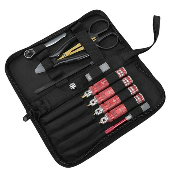 RC FPV Tool Kit Mini Ratchet Socket Prop Car Repair Frame Model 9 Pieces Crossing Aircraft Model Repair Tool Set