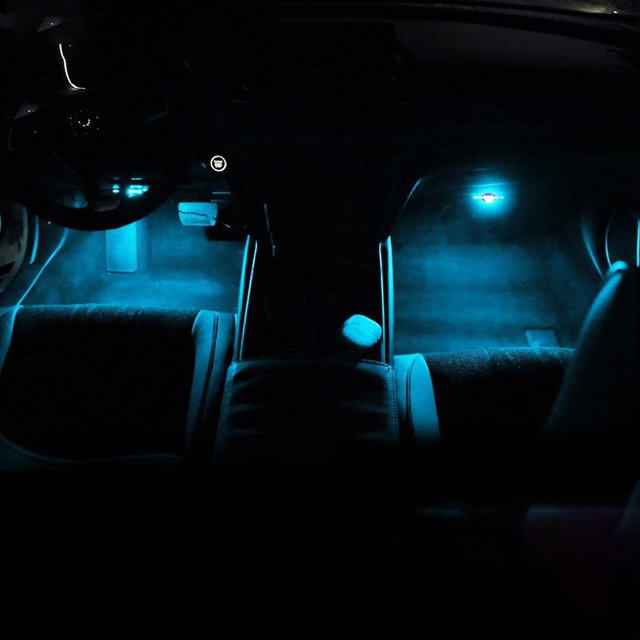 Luz Led De Ambiente Para Coche De 2 Piezas Compatible Con Honda Civic 10.° 2018-2022 Azul