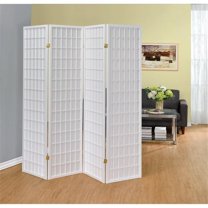 Stonecroft Corsa 4 Panel Folding Room Divider in White