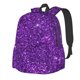 thumbnail image 1 of Disketp Purple Glitter Mochila Escolar de Gran Capacidad y Peso Ligero, Mochila de Viaje Ideal para Escuela, Trabajo y Uso Diario, Cómoda y con Estilo, 1 of 8