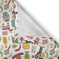 thumbnail image 4 of Ambesonne Mexican Valance Pack of 2, Day of the Dead Cartoons, 42"X12", White Multicolor, 4 of 5