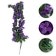 thumbnail image 3 of 4 pétalos de flores artificiales colgantes de color violeta, enredadera de imitación para decoración de bodas y hogar (morado oscuro), 3 of 5