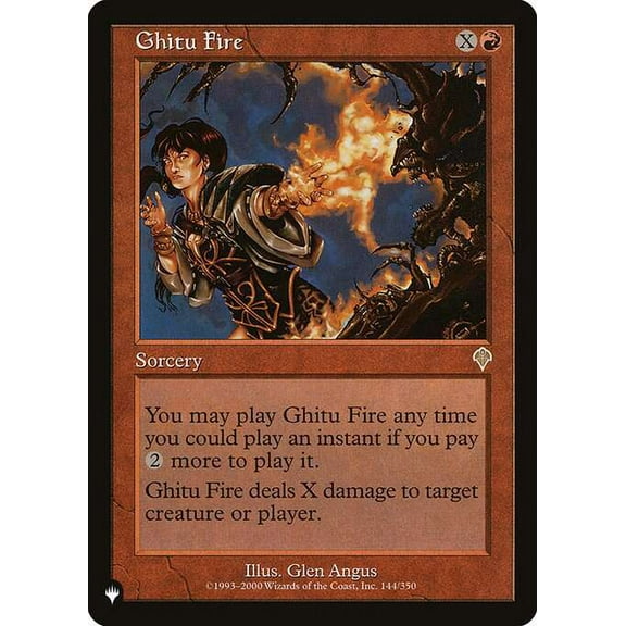 MtG The List Rare Ghitu Fire (Invasion) #INV-144