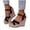 Black, variant on hoksml Women's Crisscross Strap Wedge Sandals, Platform High Heel Espadrille Shoes, Adjustable Buckle, Black Brown