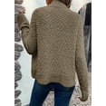 thumbnail image 4 of SHEWIN Women's Sweaters Fashion Casual Open Front Long Sleeve Chunky Knit Cardigans Outerwear Coats, 4 of 7