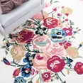 thumbnail image 6 of Safavieh Blossom Jules Floral Area Rug, Pink/Ivory, 7' x 7' Square, 6 of 11