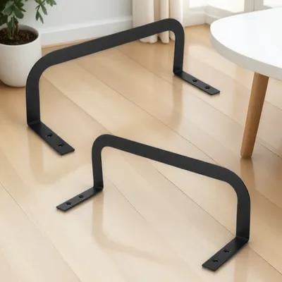 Phenofice 2-Pack Black Metal Mattress Holder with Anti- Baffle for Secure and Stable Bedding Support