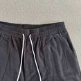 thumbnail image 3 of Ceisia Men Solid Color Loose Casual Pants Elastic Waist Drawstring Sports Gift Work Trousers, 3 of 8