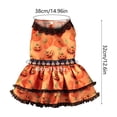 thumbnail image 3 of Halloween Pumpkin Dog Pajamas, Funny Dog Winter Clothes for Small Dogs Girl Boy, Pet Jumpsuit, Cat Halloween Costumes with Feet, 3 of 7