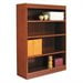 thumbnail image 3 of Alera Square Corner Wood Bookcase, Four-Shelf, 35-5/8w x 11-3/4d x 48h, Medium Cherry, 3 of 3