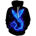 thumbnail image 1 of "Xishao Sudadera con Capucha De Llama Colorida para Hombre Y Mujer, Abrigo con Capucha 3D, Chaqueta Divertida Negra, Otoño E Invierno" Xishao ropa, 1 of 2