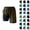 Army Green, variant on Womens Swim Shorts with Compresssion Liner 2026 Summer Casual Elastic Waist Leopard Print Board Shorts with Pockets Beachwear