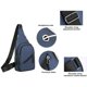 thumbnail image 5 of Bolsa de pecho de hombre Cintura ajustable Cintura Deportiva outdoor Bandolera bandolera cruzada, Oxford impermeable, con múltiples bolsillos, Ajusta al móvil, 5 of 6