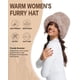 thumbnail image 3 of Sombrero tipo bucket Doyesiee de piel sintética para mujer, ajustable, color marrón, 3 of 6