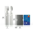 thumbnail image 3 of Gosun Flatware - Wallet Sized Travel Utensils - Silver, 2 Count, 3 of 5