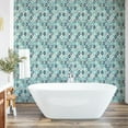 thumbnail image 6 of Ambesonne Colorful Peel & Stick Wallpaper for Home, Dots Rhombus Diamond, 13"x72", Multicolor Turquoise, 6 of 6