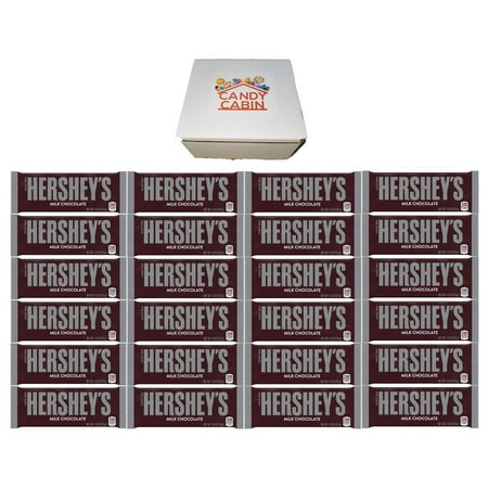 Hershey's Milk Chocolate Candy Bars, Bulk Candy, 1.55-Oz. Bars By CANDY CABIN 24-Count