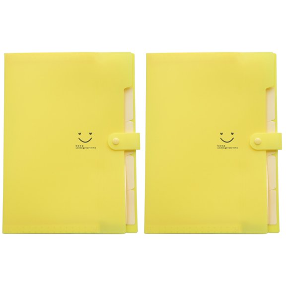 OFFIGAM Snap Closure File Folders for Travel and Office 2Pcs 12.9 x 9.6 x 0.59 Inch