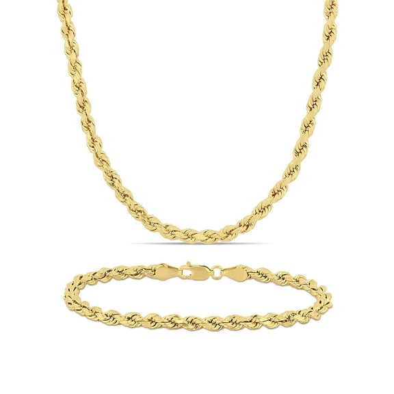 Everly Women's 10k Yellow Gold Bracelet Jewelry Set
