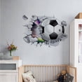 thumbnail image 5 of Game Day Soccer Essentials 3D Soccer Wall Art Decals, Room Football Wall Stickers for Sports Theme Decor, Easy to Install with Vivid 3D Visual Effect, Fit for Bedroom Playroom Classroom, 5 of 5