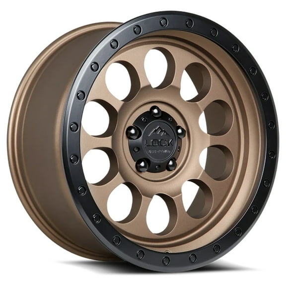 Lock Off-Road 50CAL 20X9 5X127  0mm Matte Desert Bronze Wheel Rim 20" Inch