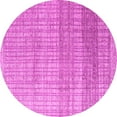 thumbnail image 1 of Ahgly Company Indoor Round Solid Pink Modern Area Rugs, 4' Round, 1 of 4