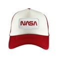 thumbnail image 1 of Gravity Threads Nasa Patch Adjustable Trucker Hat - White Patch - Red/White, 1 of 2