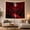 Crimson Lake, variant on Moon Stars Nocturnal with Forest Dominated Luminous Full, Mystical Fantasy for Space Lovers, Galaxy Room Decor, Housewarming Gift, Tapestry Wall Hanging for Bedroom and Dorm