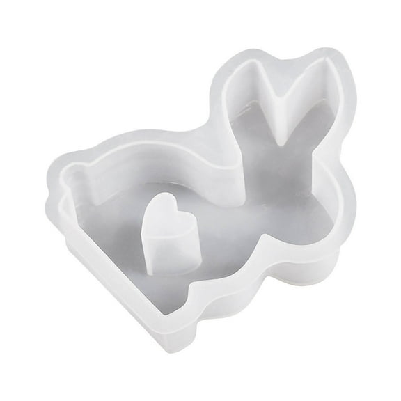 Easter Rabbit Silicone Molds Easter Bunny Baking Mold, Easter Bunny Silicone Mould For Plaster Wax Candles Perfect Gift for Kid and Sculpture Lover