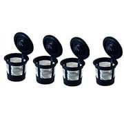 Blendin 4 Pack Coffee Pods Reusable K Cup Filter Pods, Compatible with Keurig Models 1.0 and 2.0