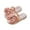 Pink, variant on QNANSPI Girls Beach Slides Sandals, Girls Breathable Slippers, Girls Bow Pearl Patent Leatherette Mid Heel Roman Summer Beach Dress Sandals