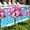Pink, variant on Artificial Flower Topiary for Outdoor Decor - Perfect for Gardens, Porches, and Fall Celebrations - Includes Ground Stakes for Easy Installation - Ideal for Halloween and Thanksgiving Decorations