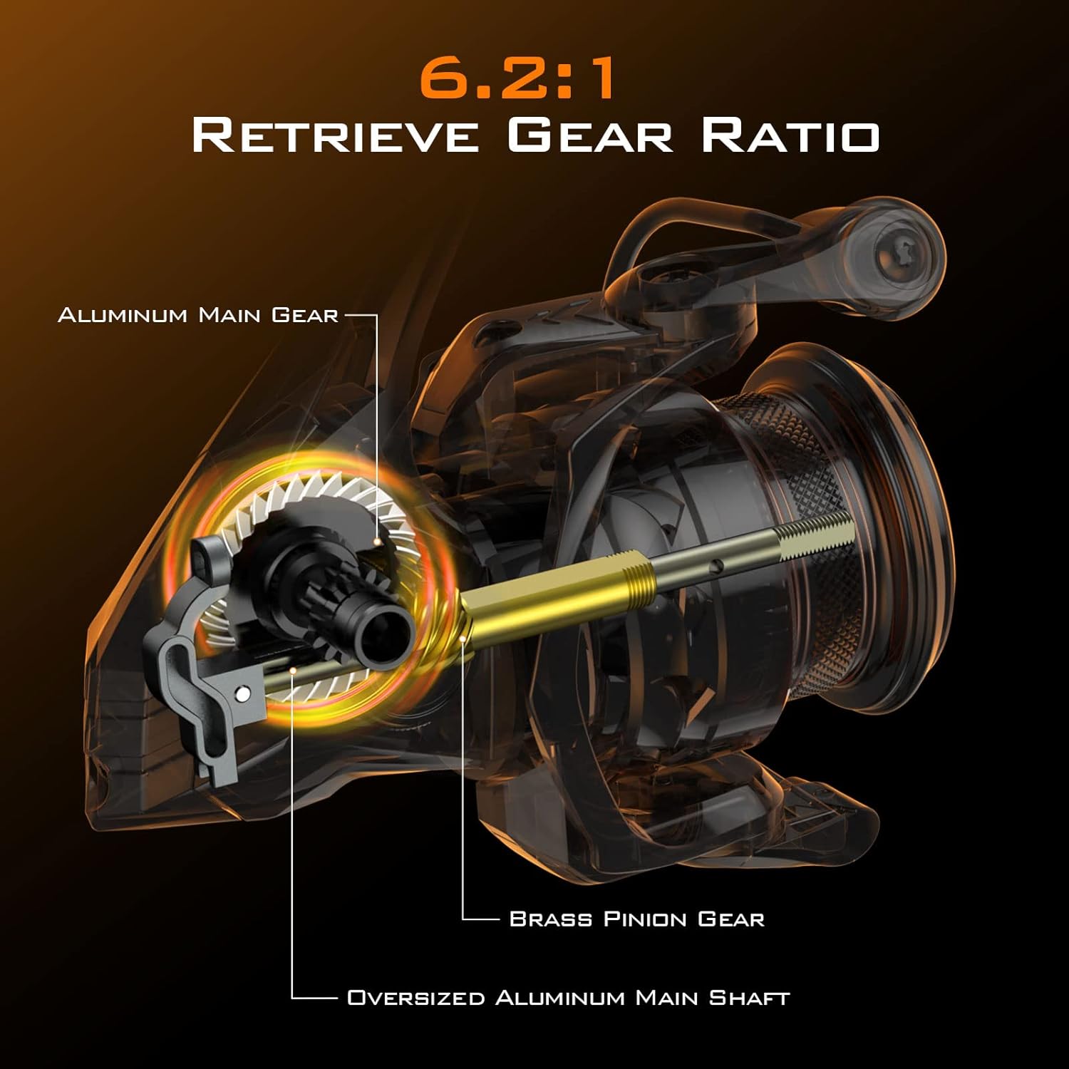KastKing Carbon Spinning and Ice Fishing Reel 1000 SFS Carbon Body, lightweight and weighs 4.6 Oz, Full carbon fiber frame, 6.2:1 Gear Ratio-Kestrel