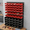 Red + Black, variant on Wall Mounted Storage Bins 60PCS, Garage Storage Bin Organizer with 36 Yellow & 24 Black Plastic Bins, Large Wall Mount Parts Organizer for Screws, Nuts & Bolts, Tool Storage System with Label Slots