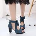 thumbnail image 1 of MKLEKYY Sandalias Flexibles Con Lazo y Boca de Pez, Con Cremallera Trasera Hueca para Mujer, 1 of 5