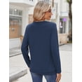 thumbnail image 6 of Zeagoo Plus Size Womens Tops Crew Neck Solid Ladies Tops and Blouses Long Sleeve Tunic Tops To Wear With Leggings, 6 of 6