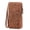 Brown, variant on GOIACII Women's Wallet Wristlet Ladies Phone Purse RFID Blocking Large Card Holder Double Zip Grip Strap Vegan Leather