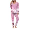 thumbnail image 2 of ZHUGeLI Womens Pajama Set Long Sleeve Pajamas Top and Pants V Neck Pjs Set Soft Loungewear with Pockets, 2 of 6