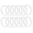 thumbnail image 2 of Burgundy 12 Piece Premium Plastic Shower Curtain Hooks Rings Round 2.25" Inches, 2 of 3