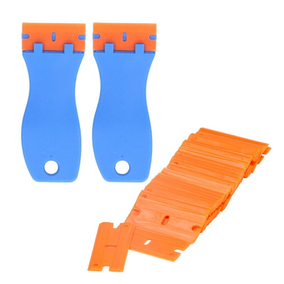 Raspador de hoja de plástico, 102 piezas, raspador de pintura ABS, herramienta raspadora de afeitar, uso conveniente
