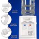 thumbnail image 5 of Water Dispenser Replacement Push Faucet - Cold And Hot Water Spigot Blue And Red Pack Shlm, 5 of 5